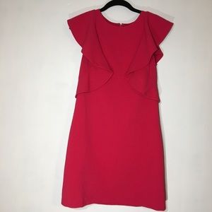 Chelsea28 Pink Ruffle Shift Dress